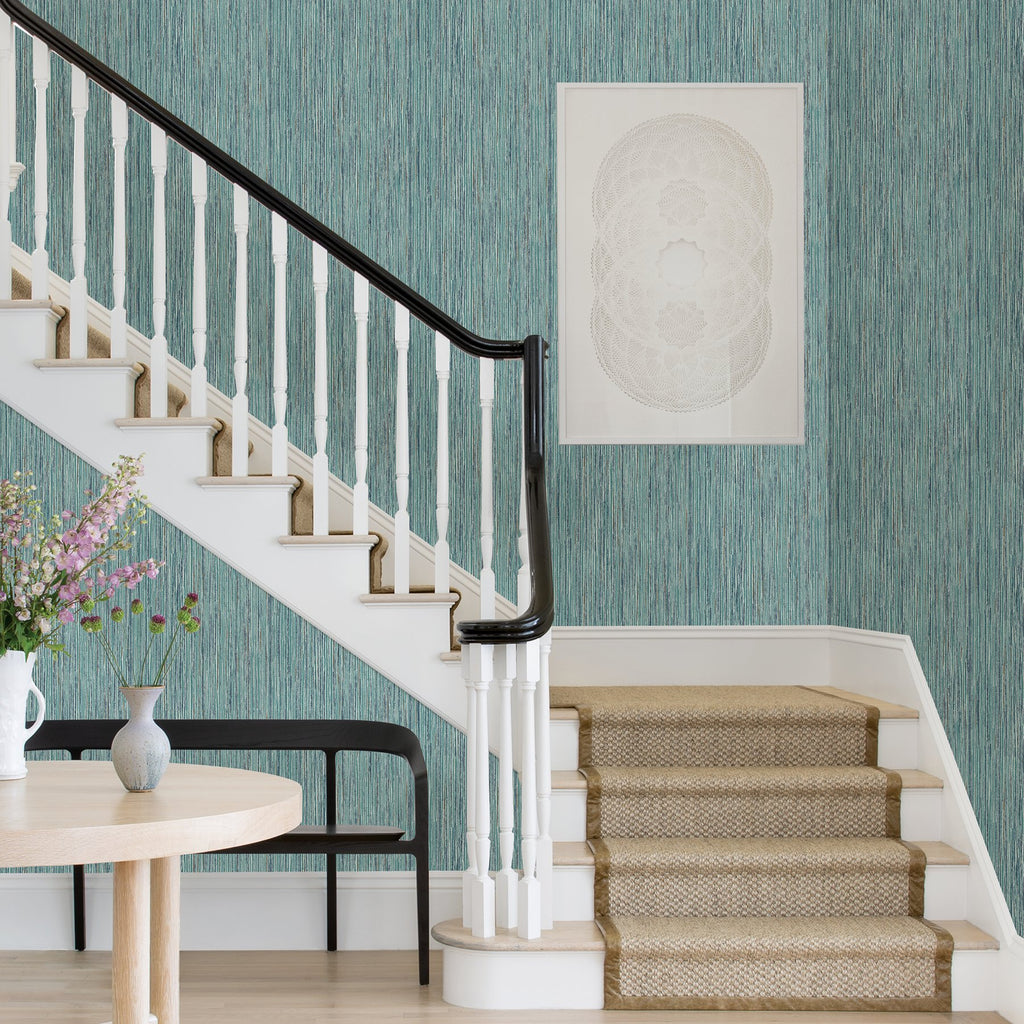 Justina Faux Grasscloth Wallpaper