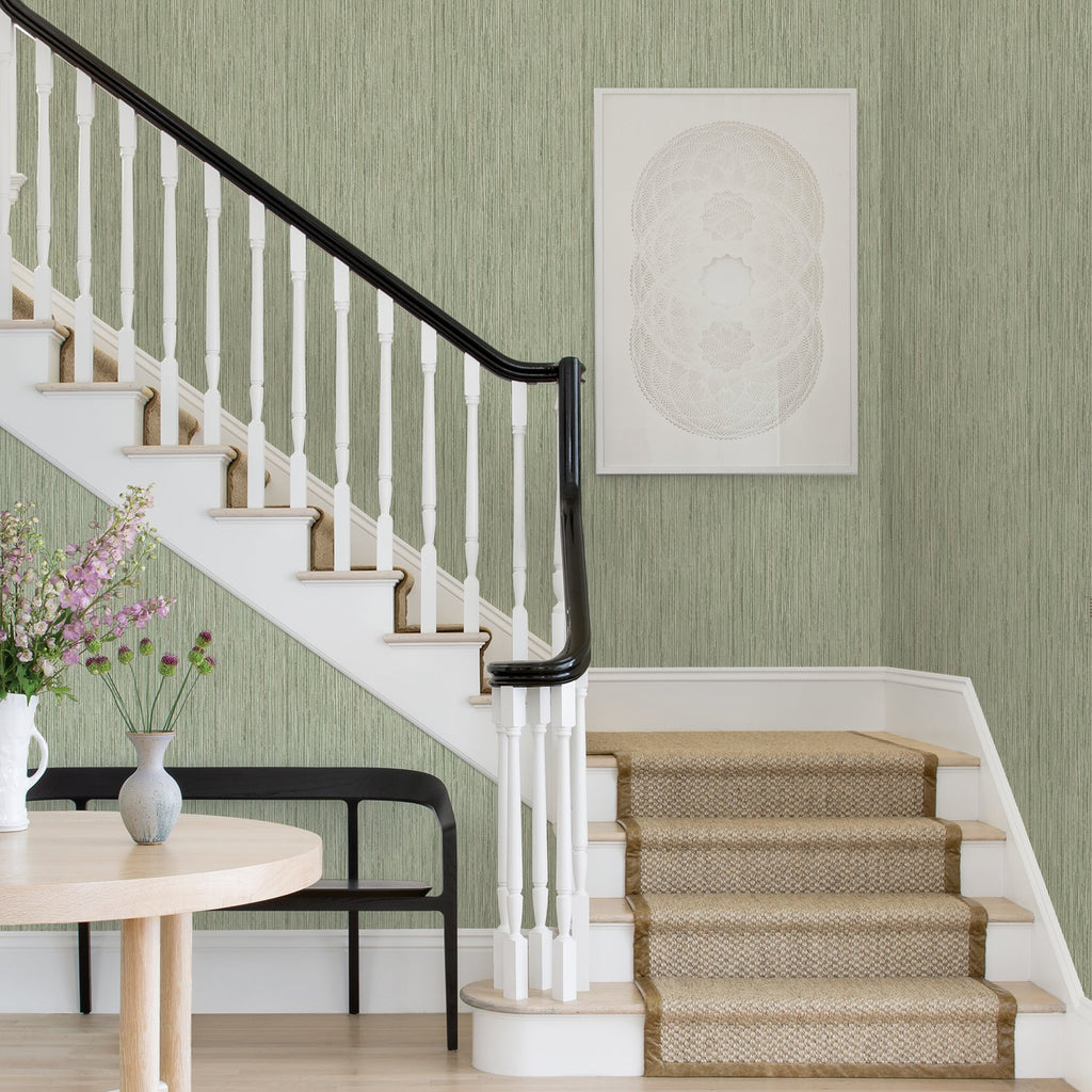 Justina Faux Grasscloth Wallpaper