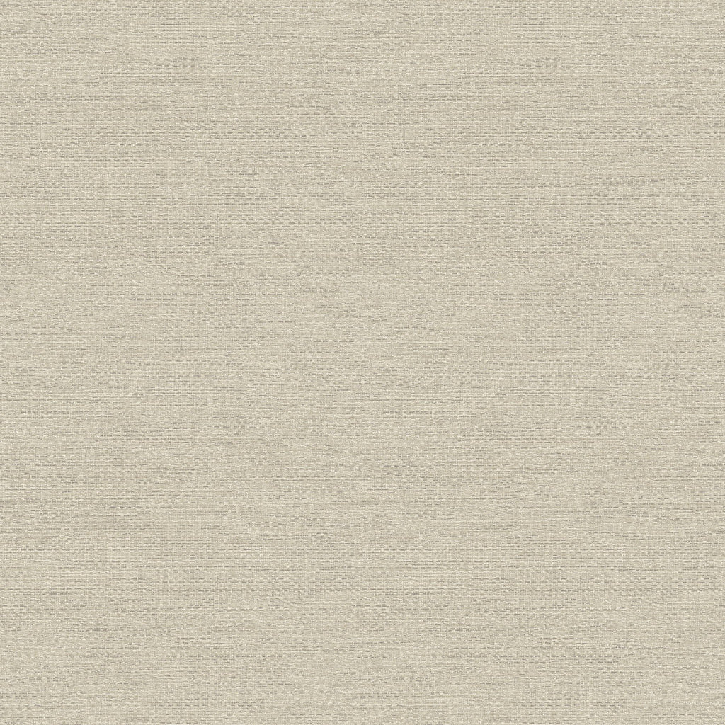 Dress your walls with texture using faux fabric wallpaper! This traditional beige tweed design is accented with brown stit...
