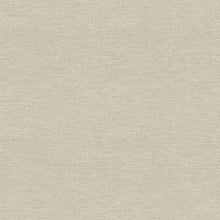 Load image into Gallery viewer, Dress your walls with texture using faux fabric wallpaper! This traditional beige tweed design is accented with brown stit...