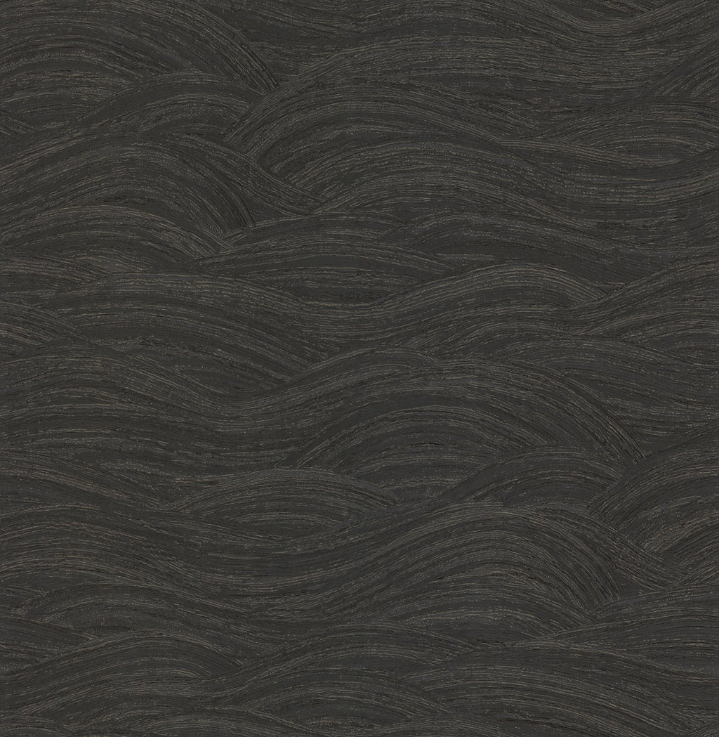 This dramatic yet soothing wallpaper will transform your space into an oasis of calm. The embossed waves unfurl in loose a...
