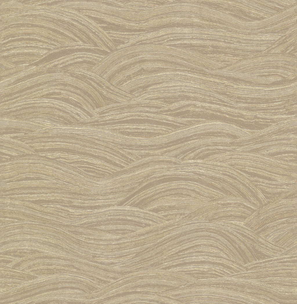Wash your home in golden waves of tranquility with this stunning modern design. The embossed waves unfurl in lazy loops ac...