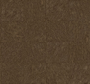 Animal fur detailing gives this simple geometric wallpaper unexpected texture. Each brown square has been detailed with ra...