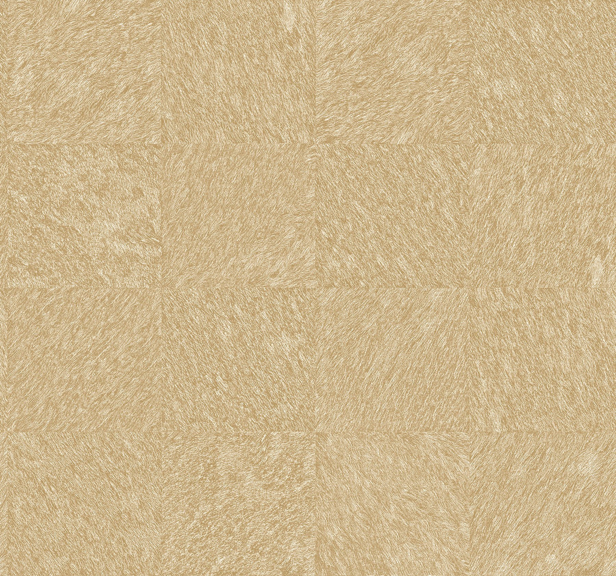 A simple geometric pattern is given unexpected texture with the look of animal hide. Each tan section has been lined with ...