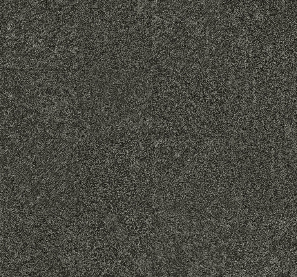 Enjoy the soft texture of animal fur with this geometric wallpaper. Each square of brown-grey is treated with raised inks ...