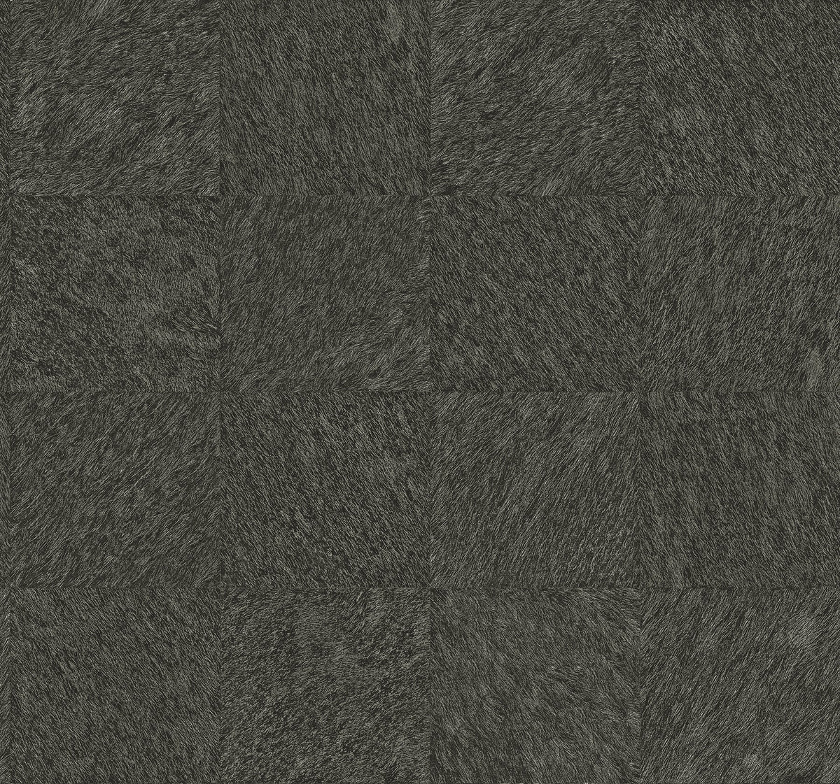 Enjoy the soft texture of animal fur with this geometric wallpaper. Each square of brown-grey is treated with raised inks ...
