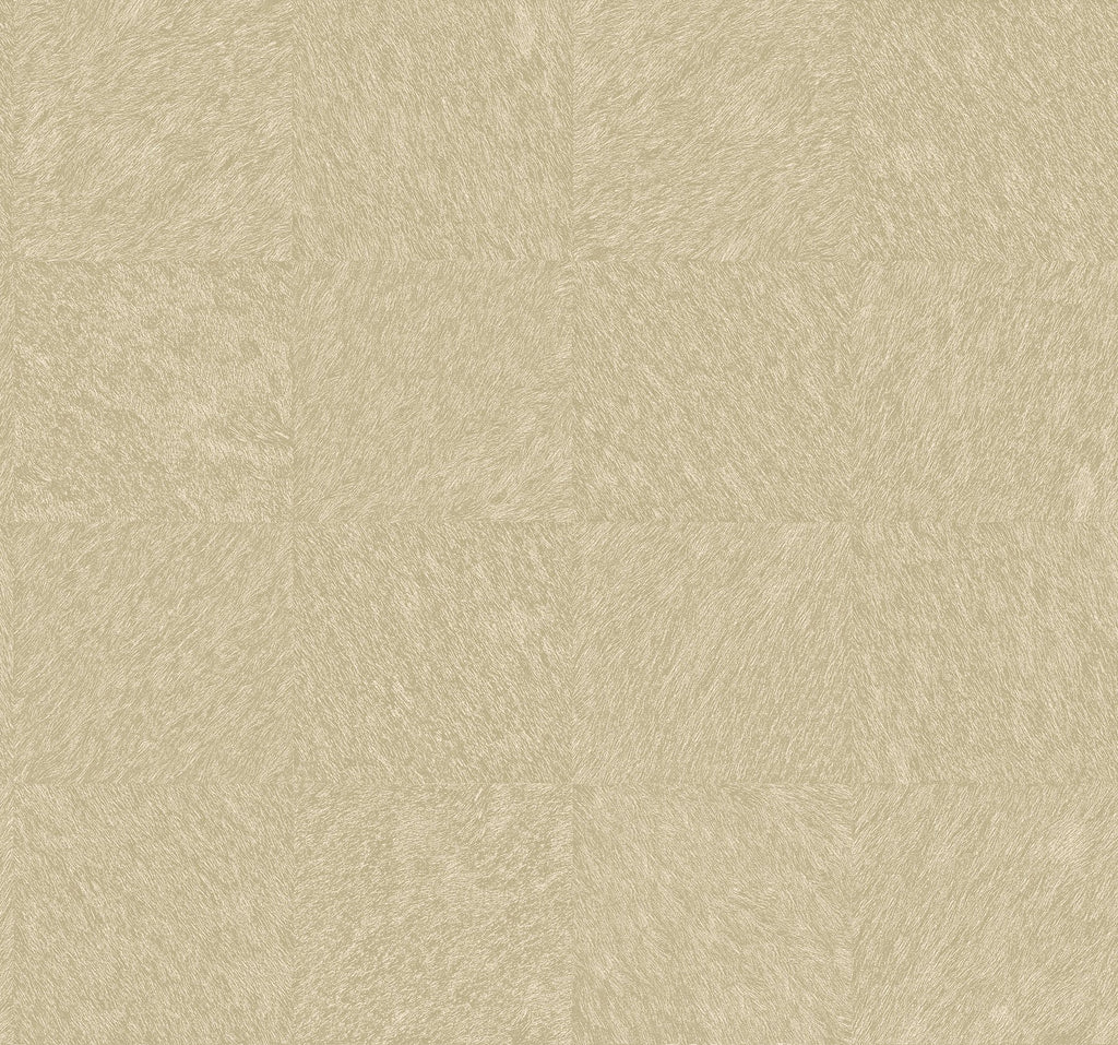 This wallpaper is imbued with the luxurious texture of animal fur. Each creamy white square is detailed with raised inks t...