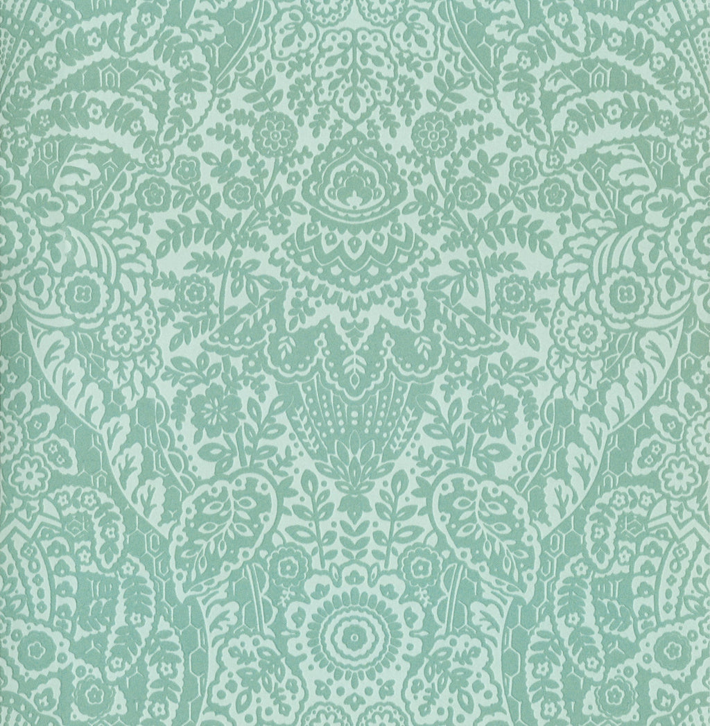 Botanical, Damask, Glam, Mint