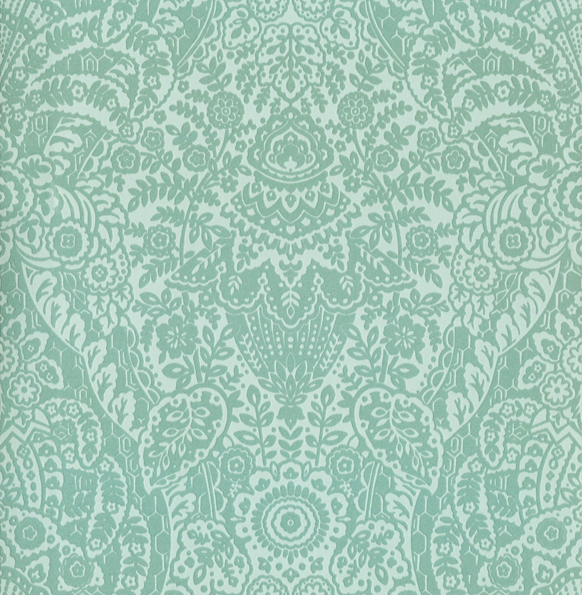 Botanical, Damask, Glam, Mint