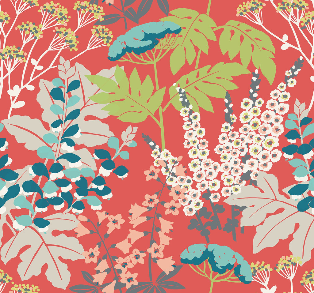 Botanical, Botanical, Modern, Red