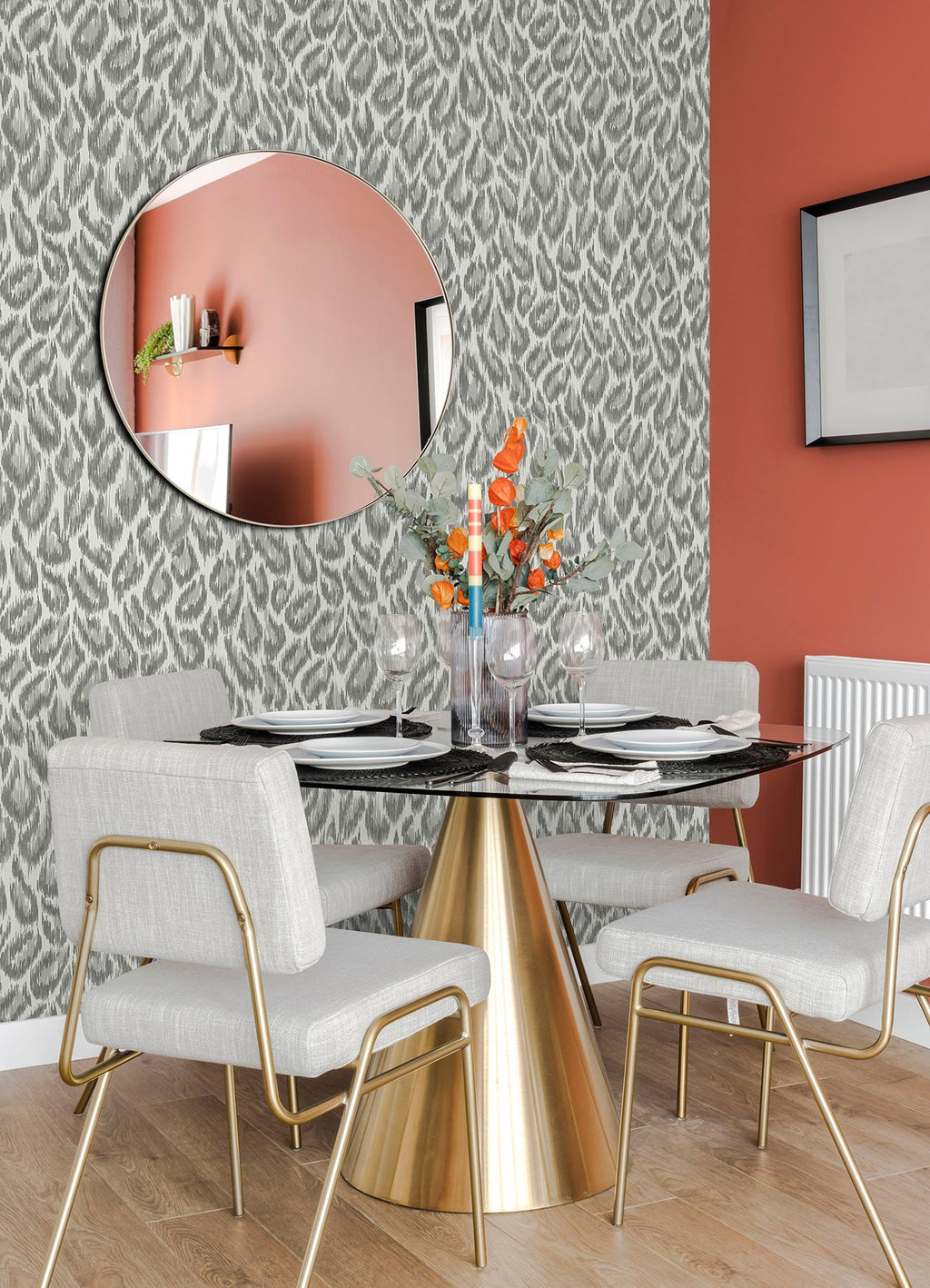 Electra Leopard Spot String Wallpaper