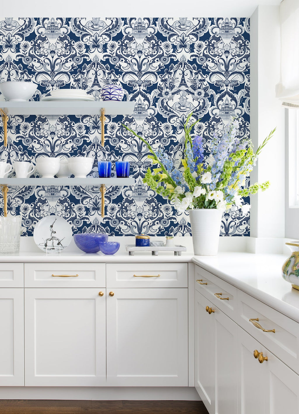 Sadie Parisian Damask Wallpaper