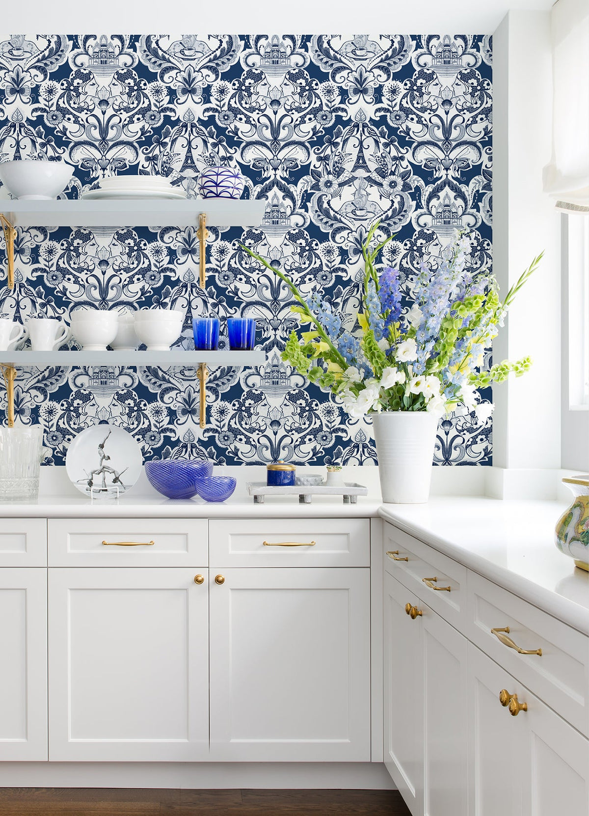 Sadie Parisian Damask Wallpaper