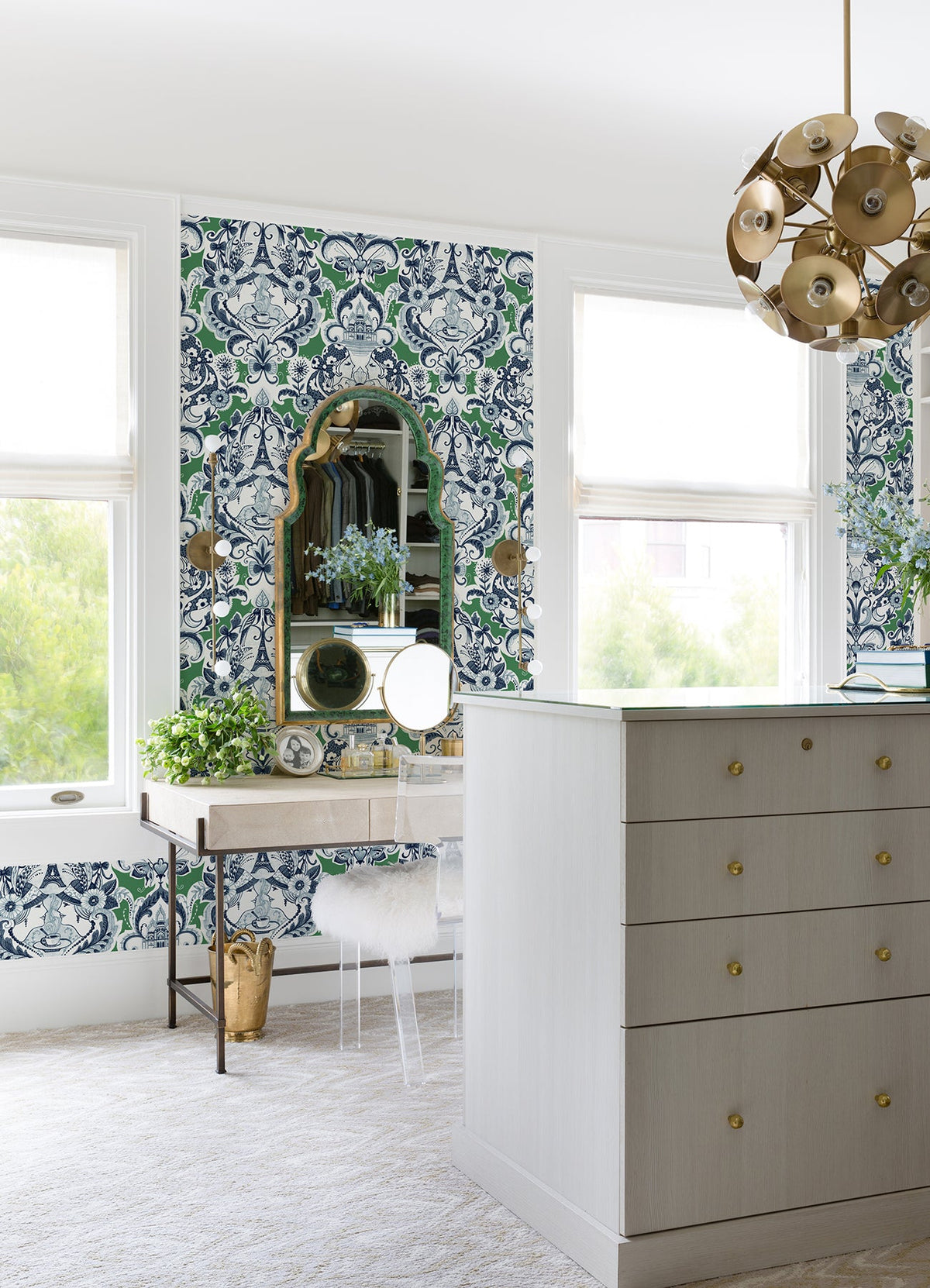 Sadie Parisian Damask Wallpaper