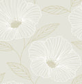 Botanical, Flowers, Modern, Dove