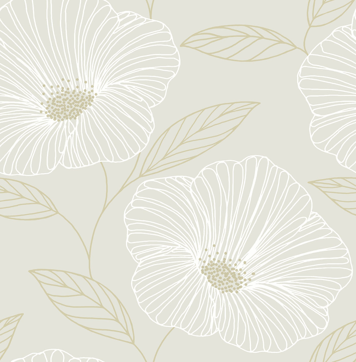 Botanical, Flowers, Modern, Dove