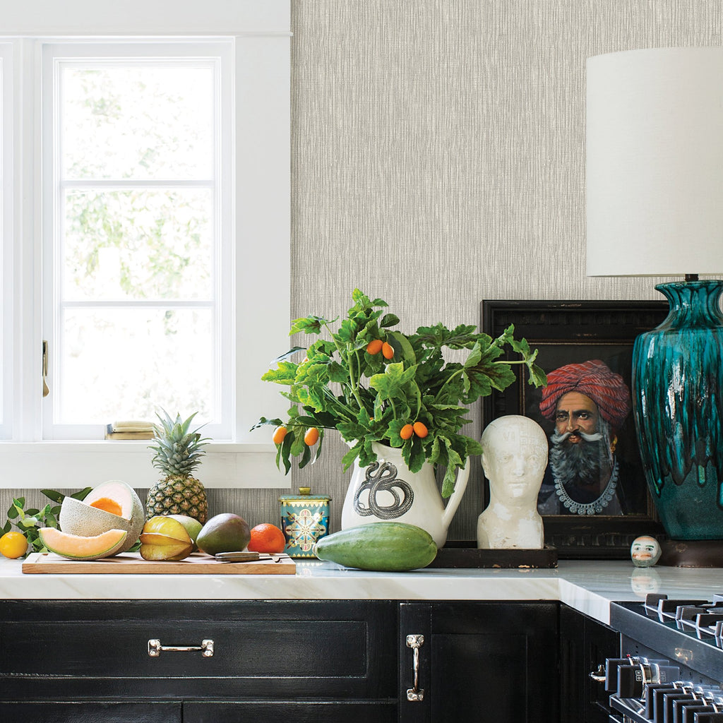 Seaton Faux Grasscloth Wallpaper