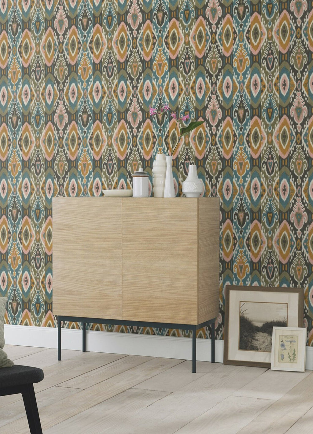 Villon Ikat Ikat Wallpaper
