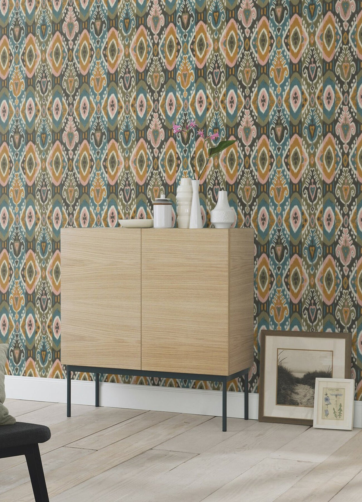 Villon Ikat Ikat Wallpaper