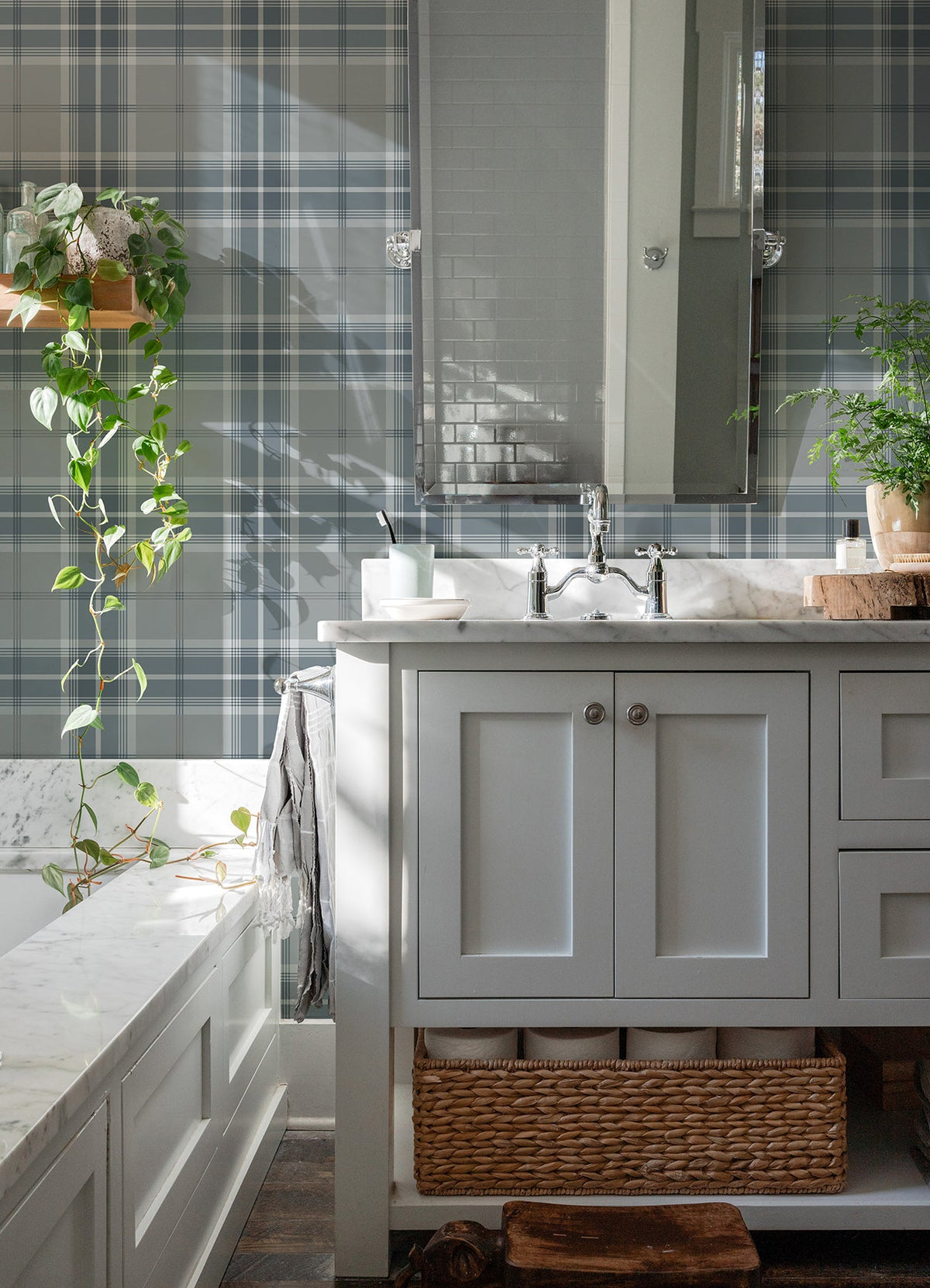 Sala Plaid Plaid Wallpaper
