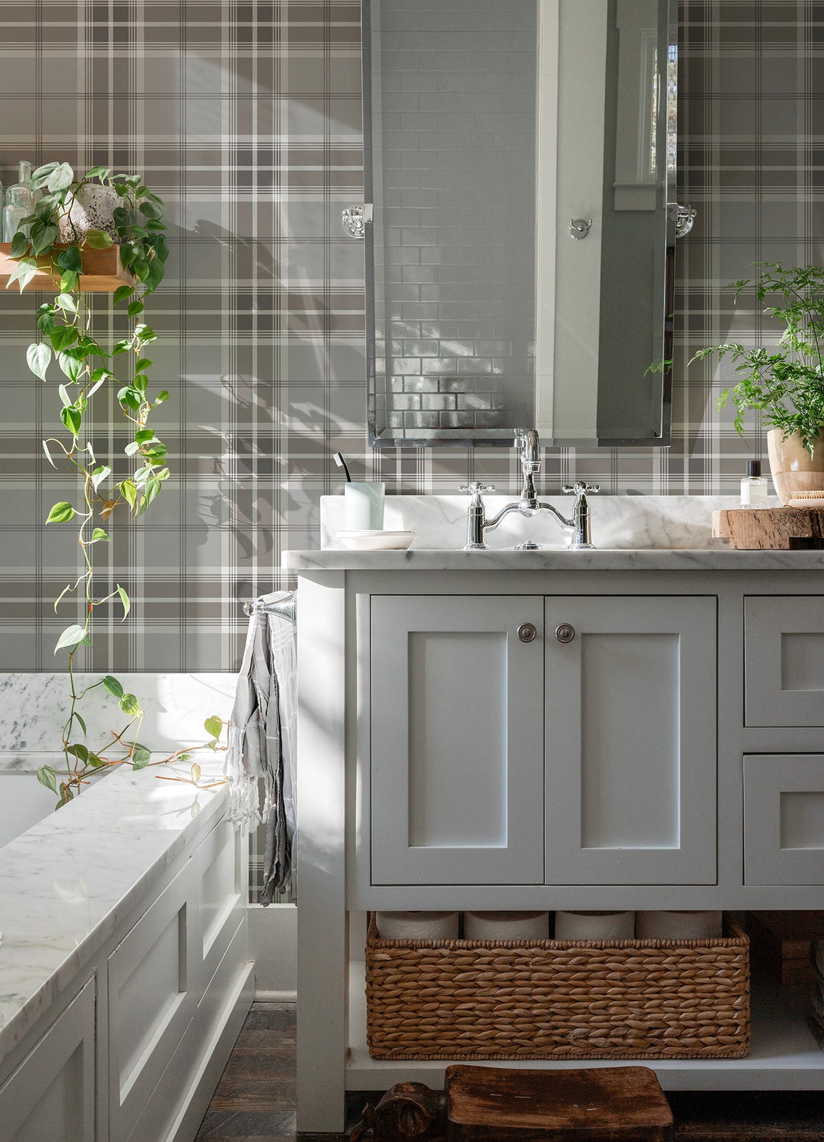 Sala Plaid Plaid Wallpaper