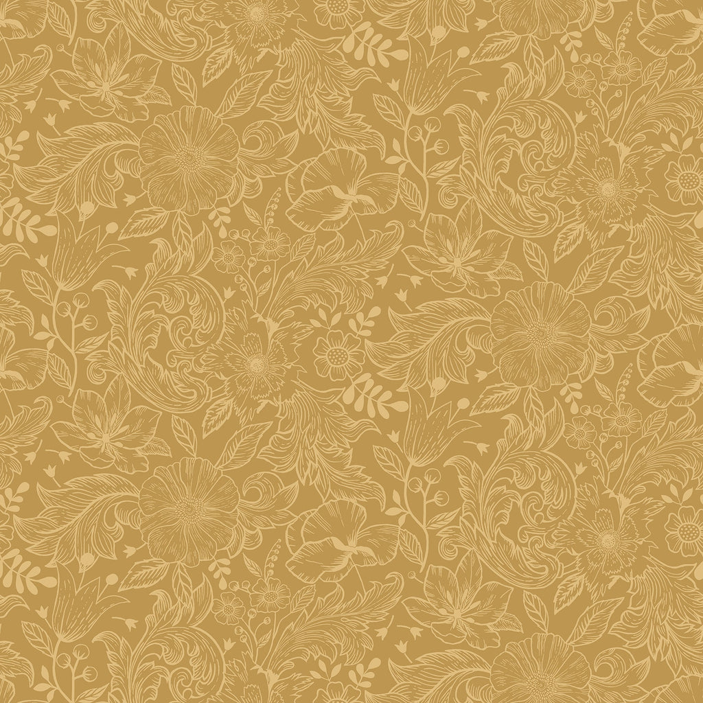 Wilma Floral Block Print Wallpaper