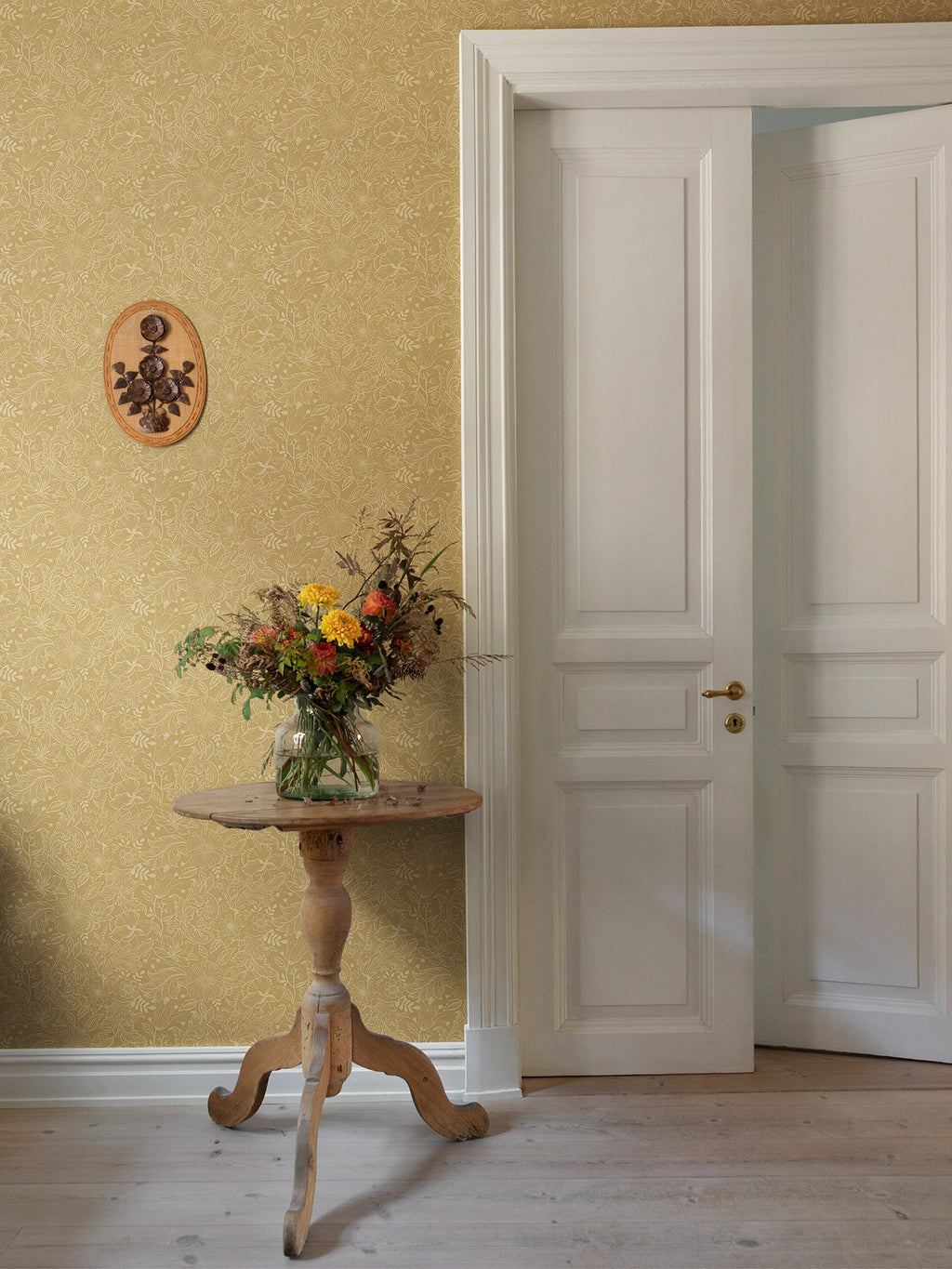 Wilma Floral Block Print Wallpaper