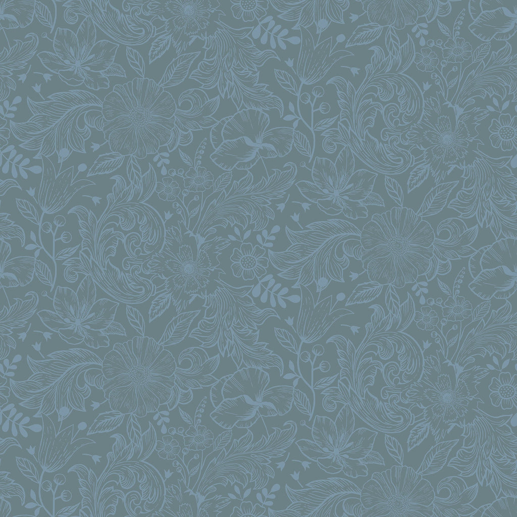 Wilma Floral Block Print Wallpaper