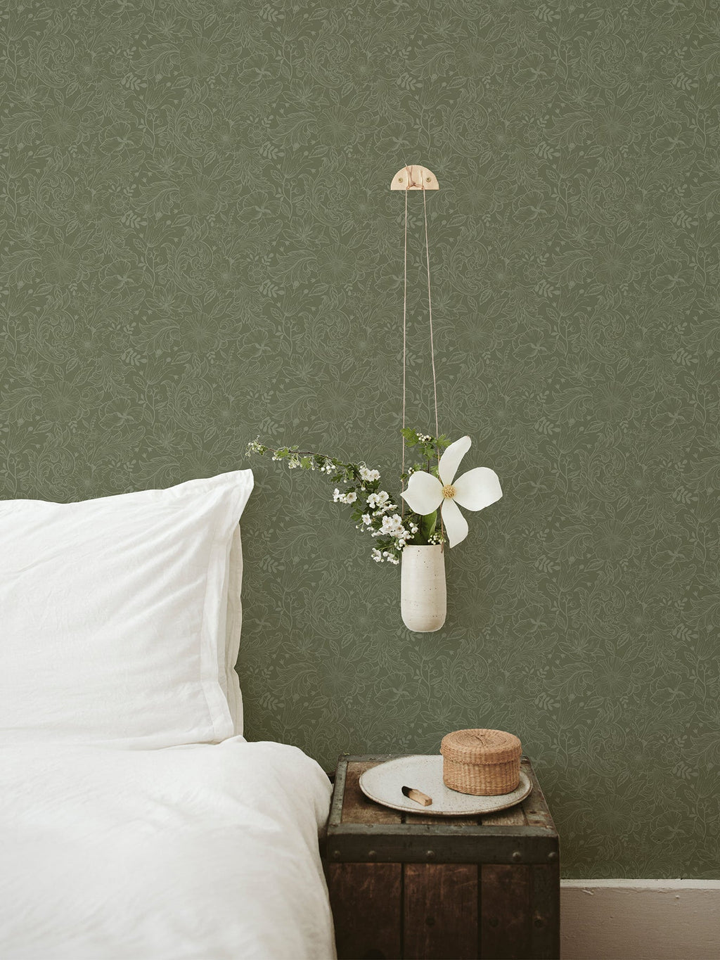 Wilma Floral Block Print Wallpaper