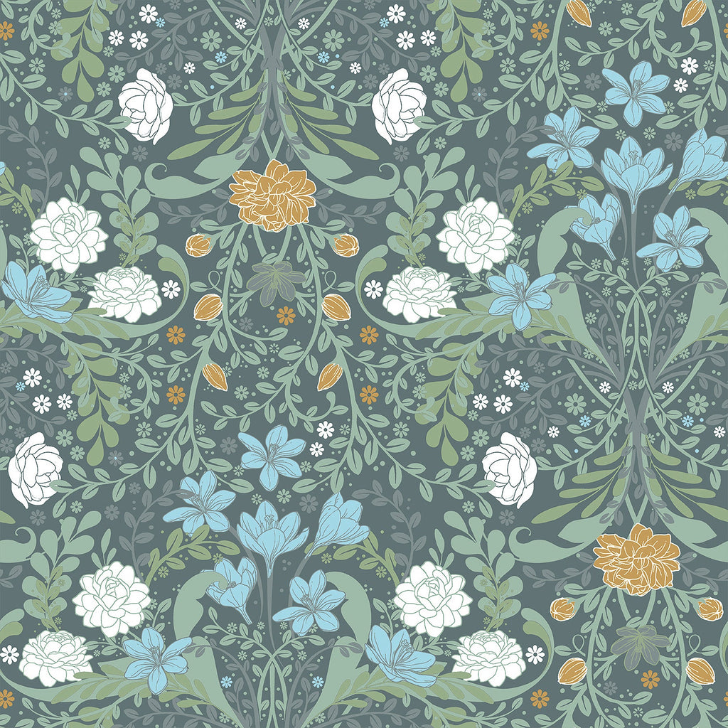 Froso Garden Damask Wallpaper