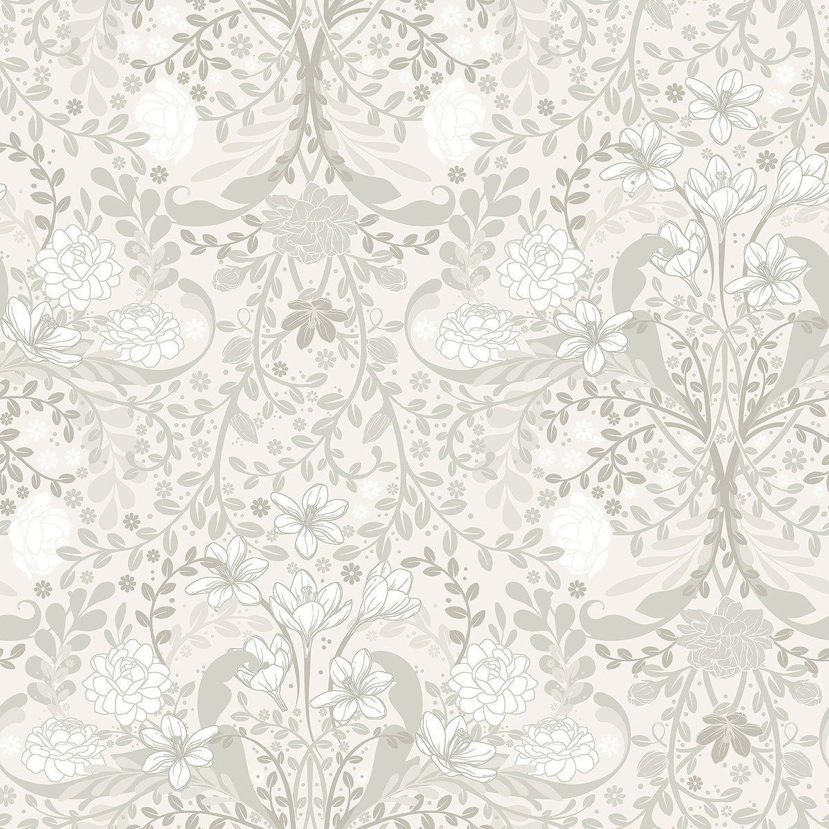 Froso Garden Damask Wallpaper