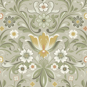 Ostanskar Retro Floral Wallpaper