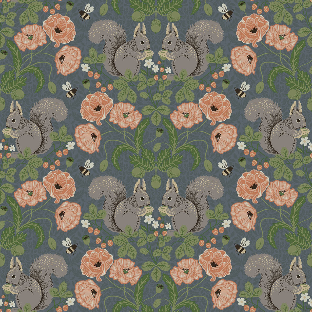 Kurre Woodland Damask Wallpaper