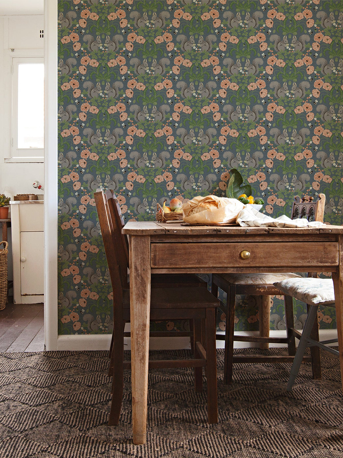 Kurre Woodland Damask Wallpaper