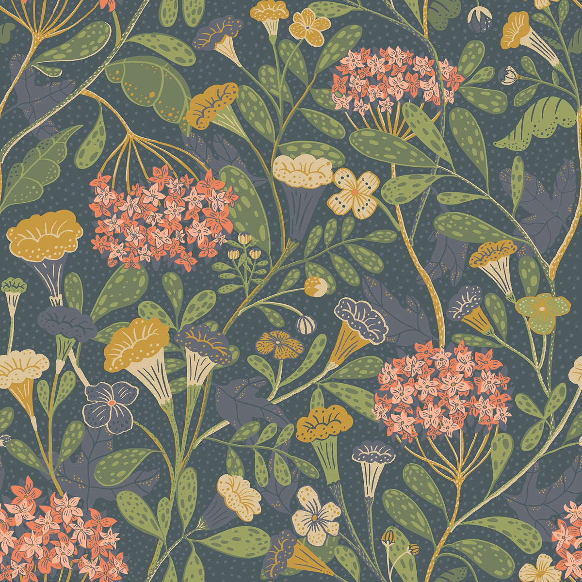 Hybbe Hydrangea Garden Wallpaper