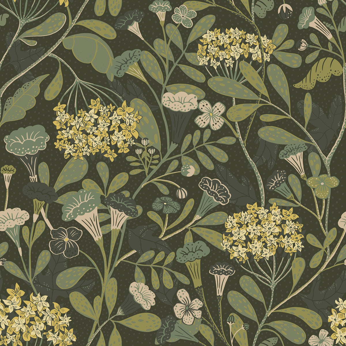 Hybbe Hydrangea Garden Wallpaper