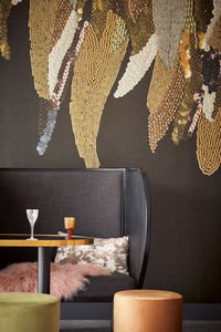 Left Fancy Feather Wall Mural