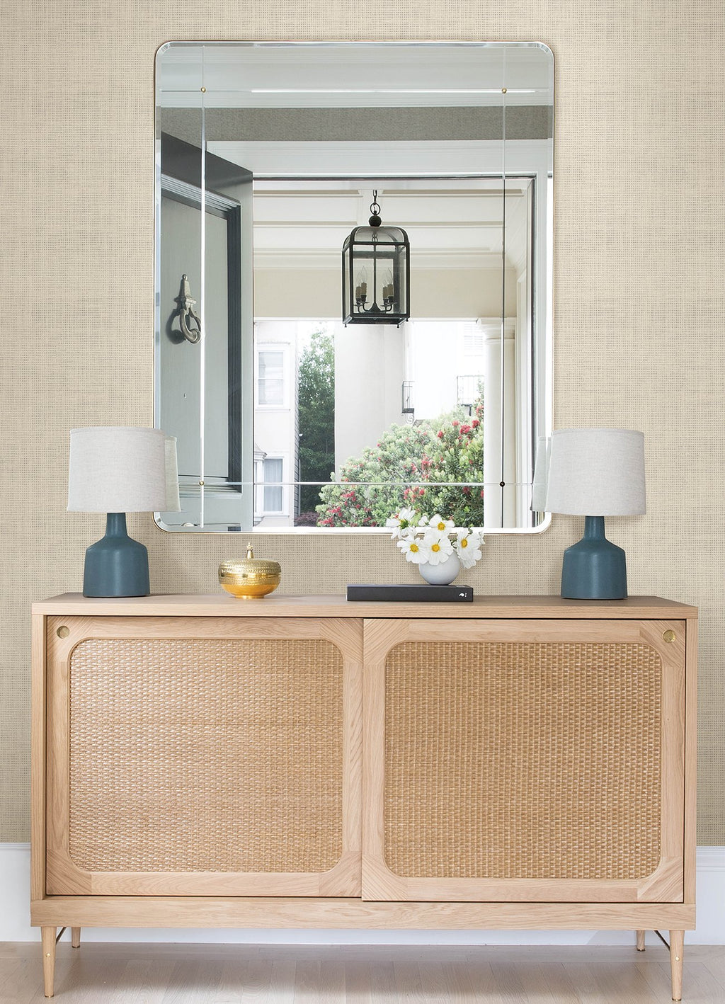 Nimmie Woven Grasscloth Wallpaper Wallpaper