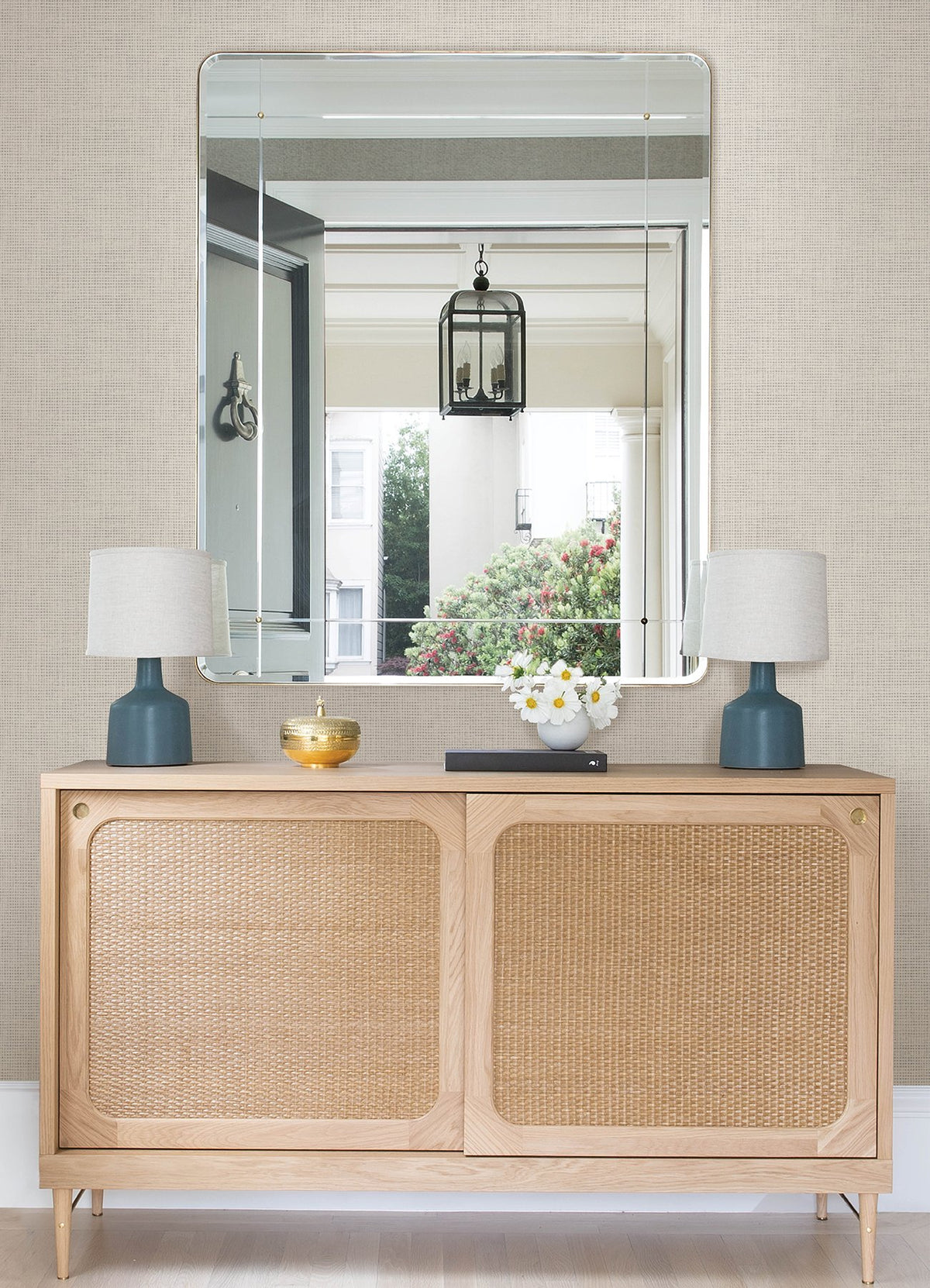 Nimmie Woven Grasscloth Wallpaper Wallpaper