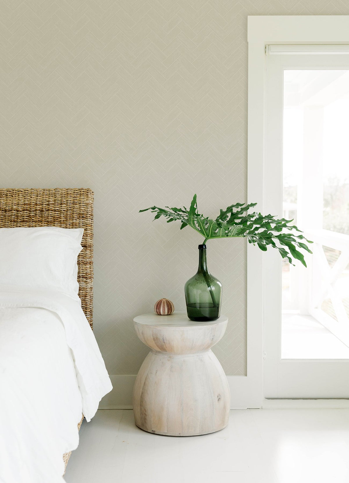 Kaliko Wood Herringbone Wallpaper Wallpaper