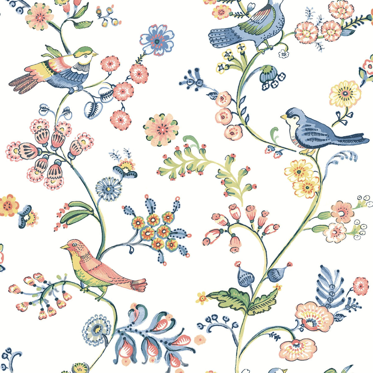 Farmhouse, Birds, Animals