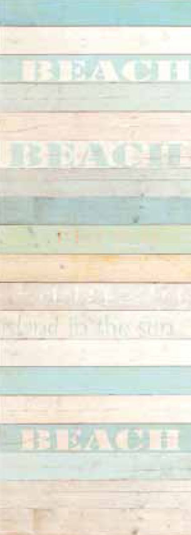 Madero Aqua Beach Wood Panels Mural