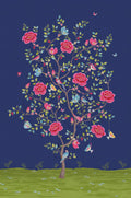 Blue Morning Glory Mural