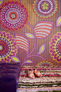 Soldisco Orchid Kaleidoscope Floral Motif Mural