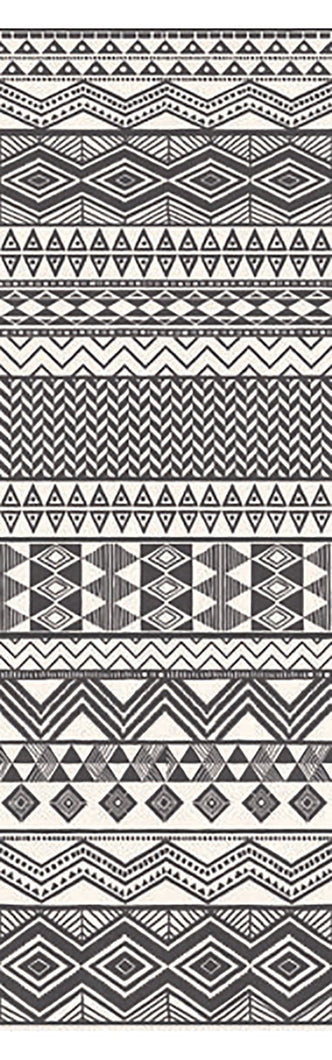 Aztec Stripe Cream Geometric Mural