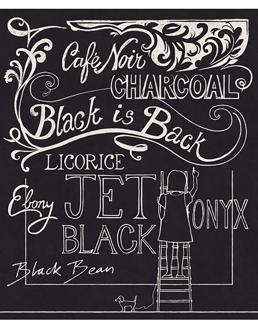 Chalky Black Chalkboard Mural