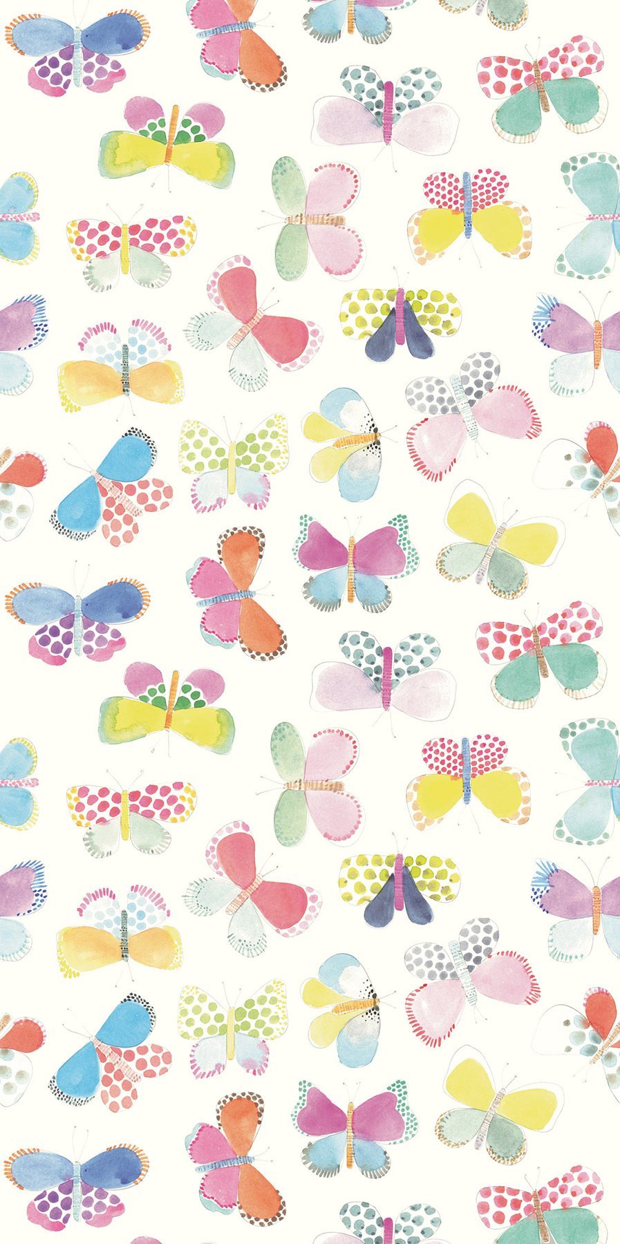 White Butterflies In My Stomach Mural