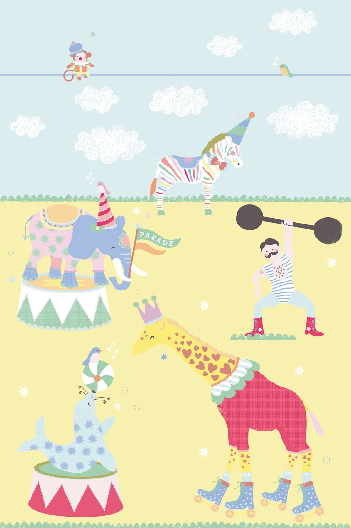The Circus In Town Mural