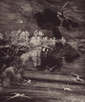 Hirundo Black Wall Mural