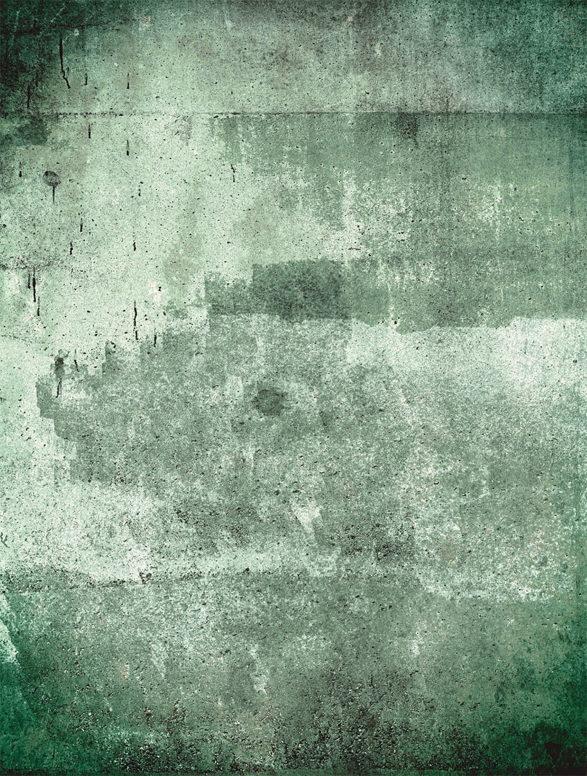 Green Weathered Wall Mural